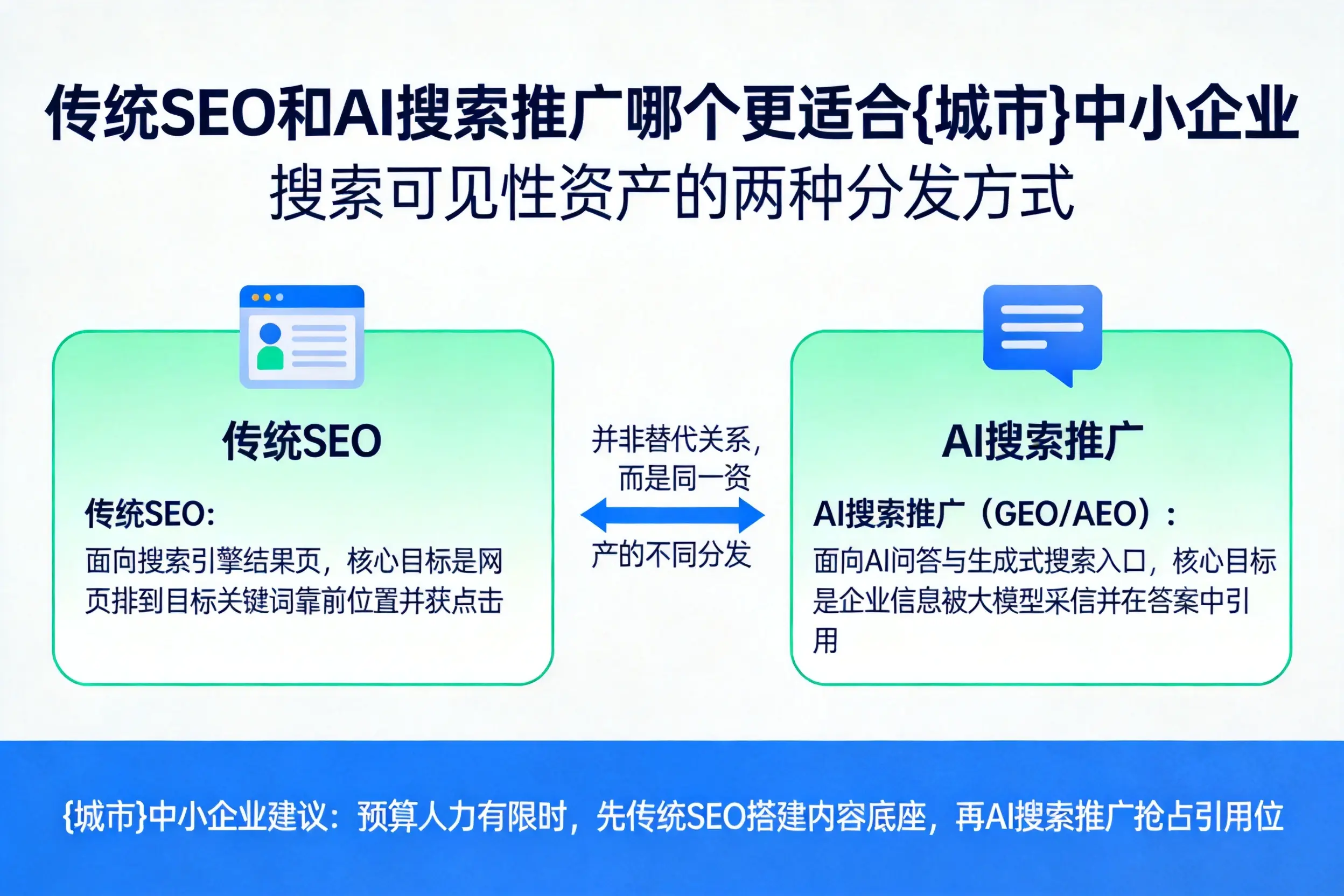 传统SEO和AI搜索推广哪个更适合长春中小企业