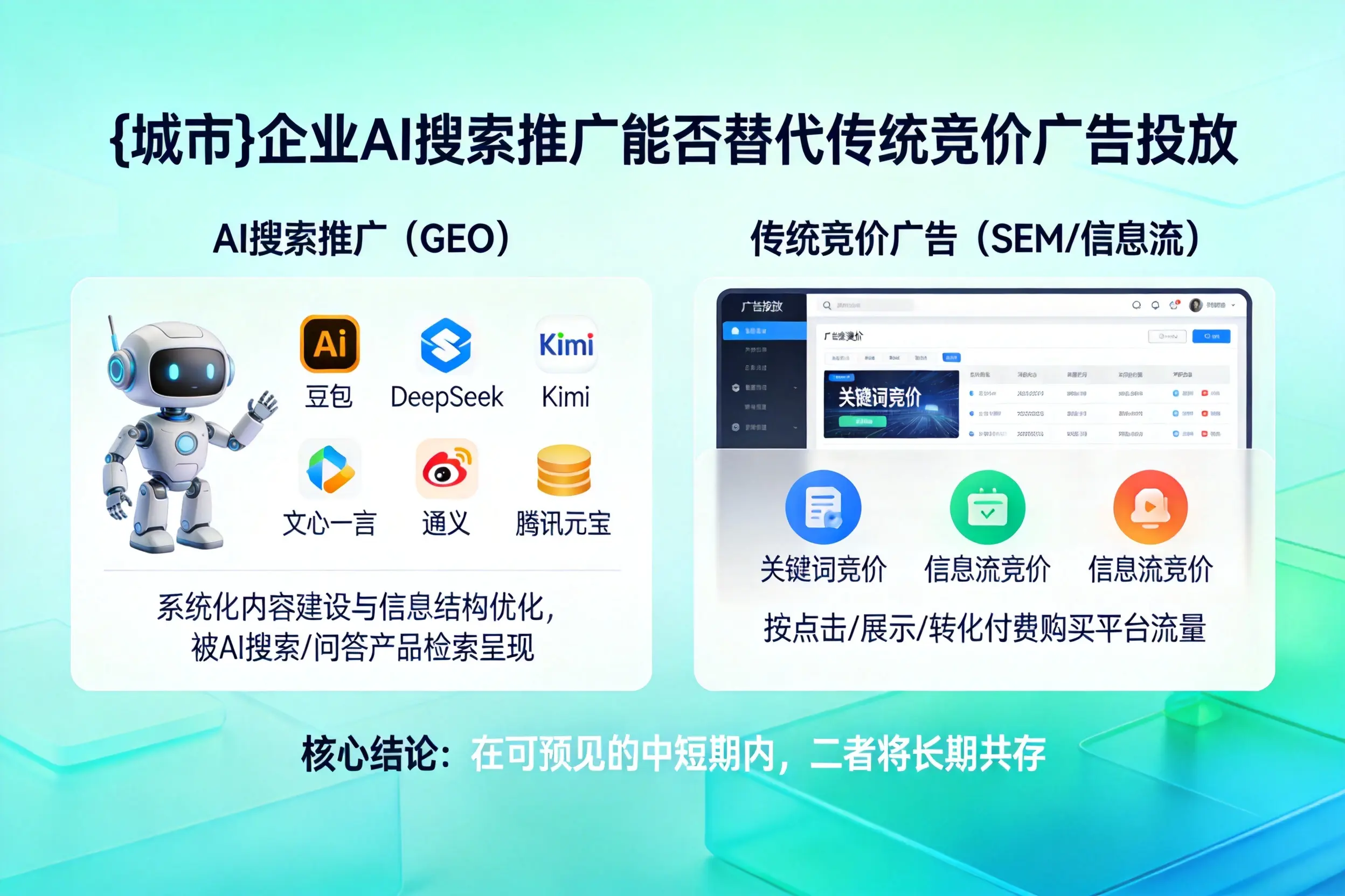 长春企业AI搜索推广能否替代传统竞价广告投放