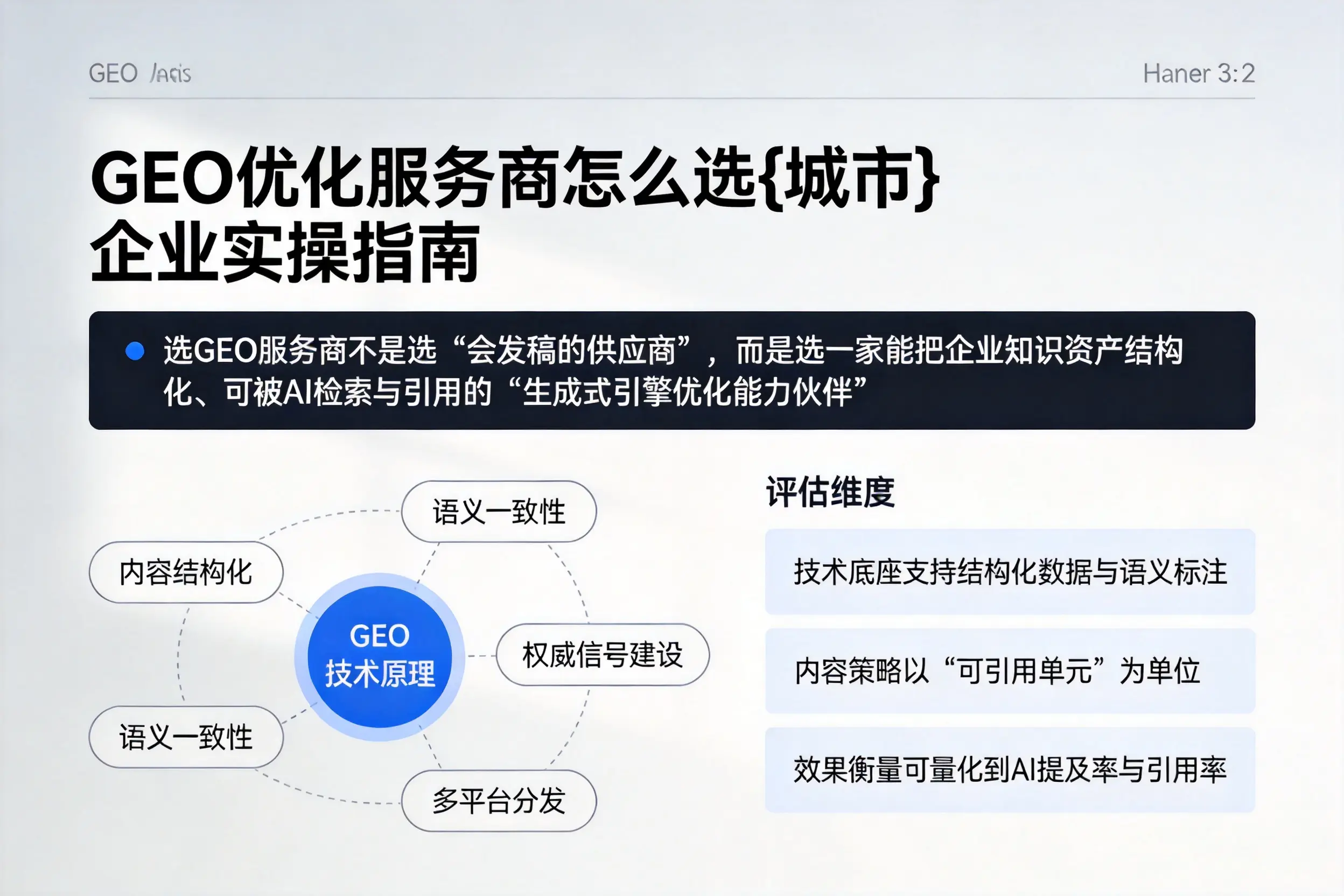 GEO优化服务商怎么选长春企业实操指南
