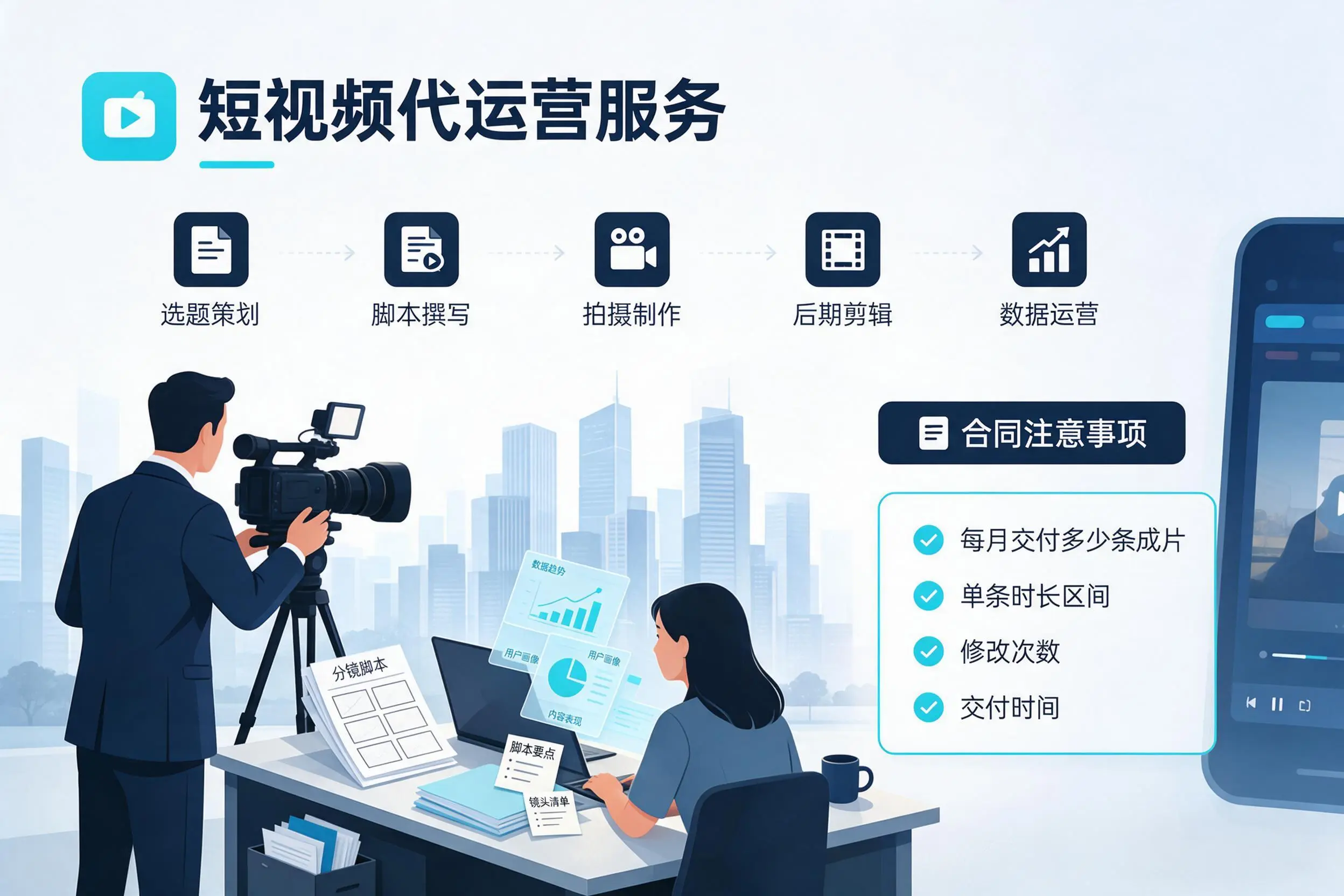 短视频代运营包含哪些服务?长春企业常见问题科普