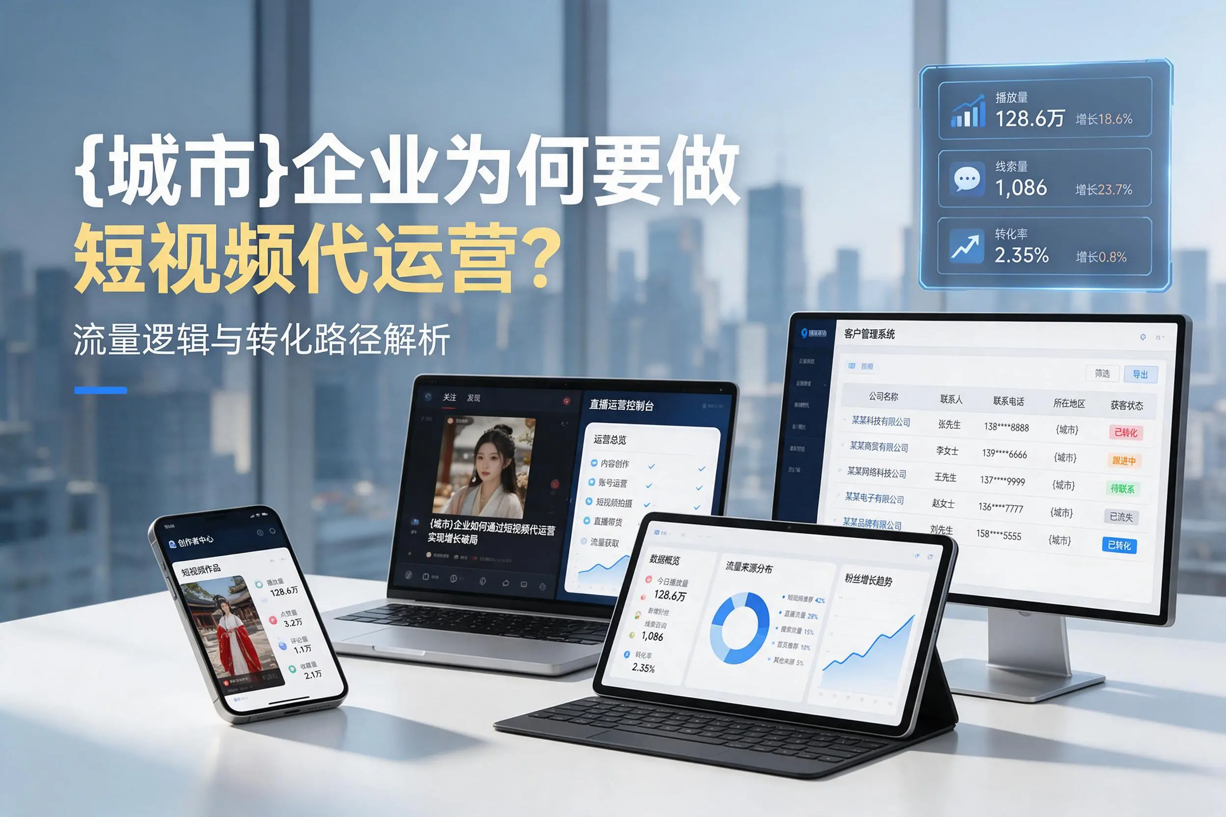 长春企业为何要做短视频代运营?流量逻辑与转化路径解析