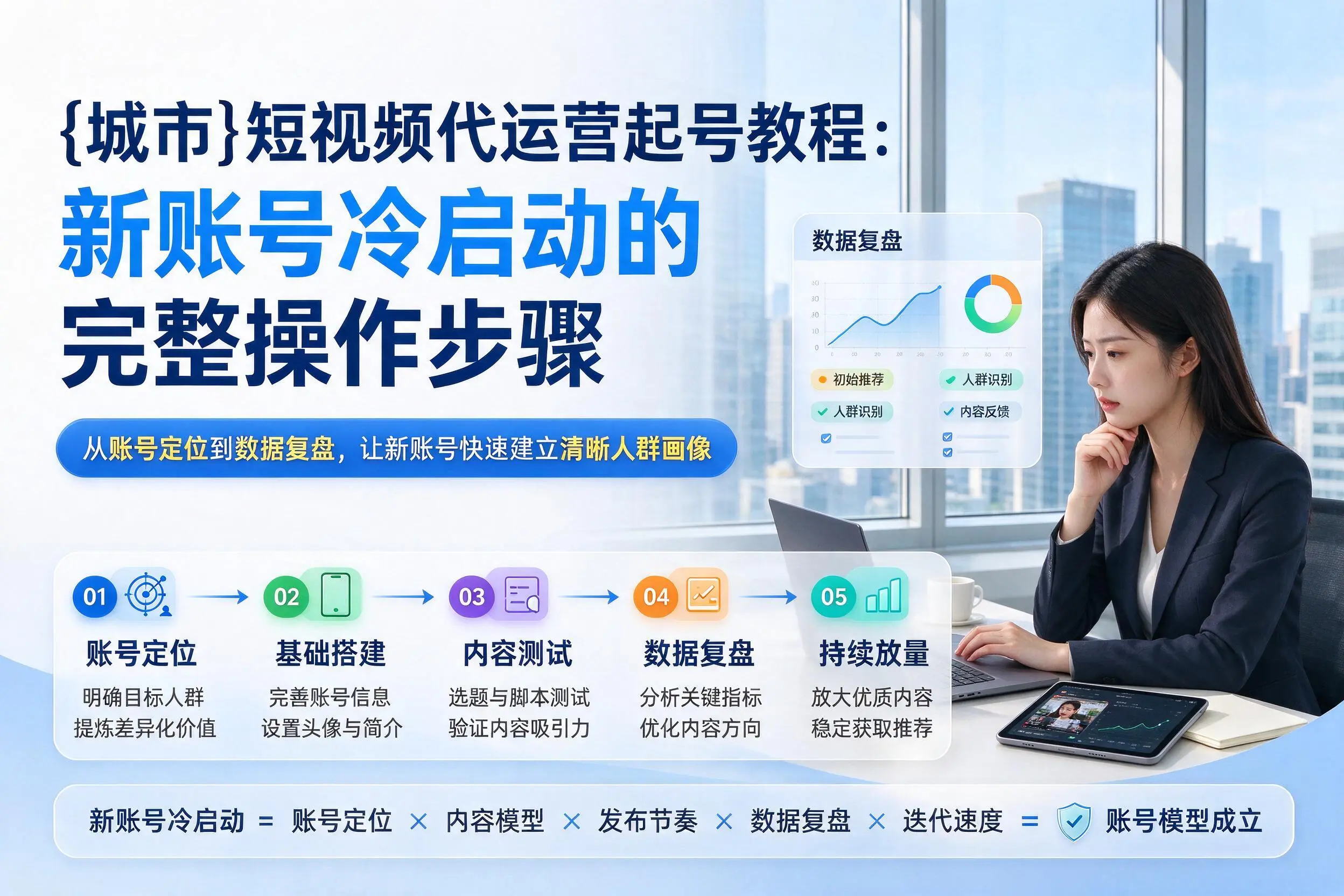 长春短视频代运营起号教程：新账号冷启动的完整操作步骤