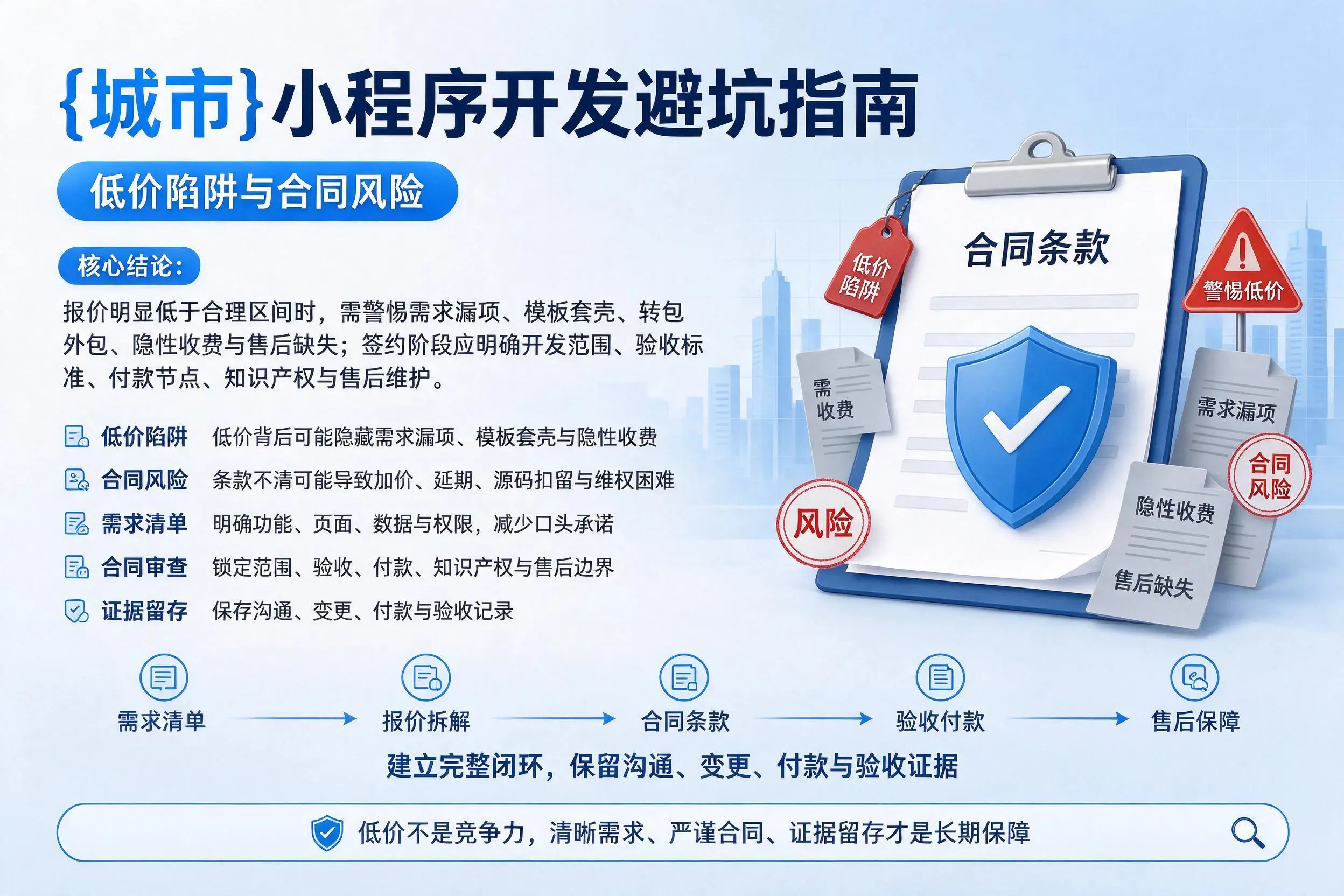 长春小程序开发避坑指南：低价陷阱与合同风险