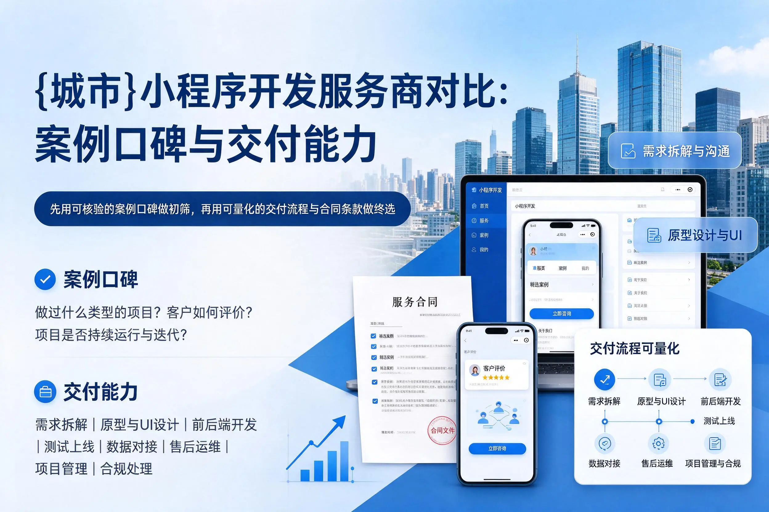 长春小程序开发服务商对比:案例口碑与交付能力