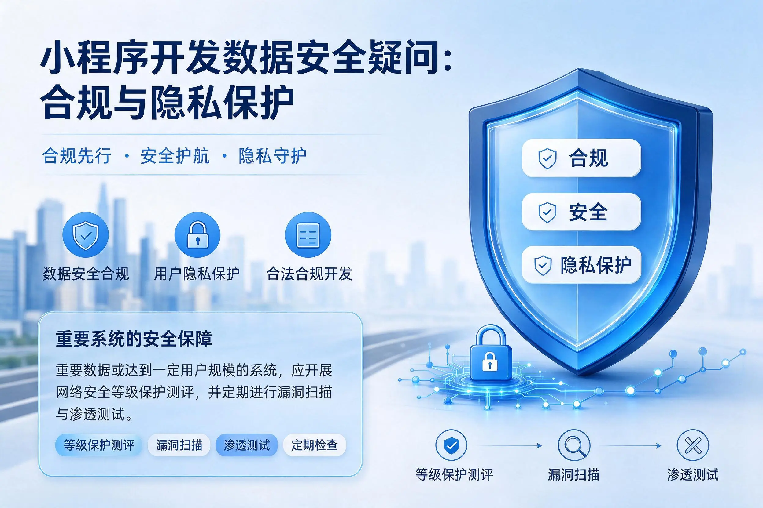 长春小程序开发数据安全疑问:合规与隐私保护