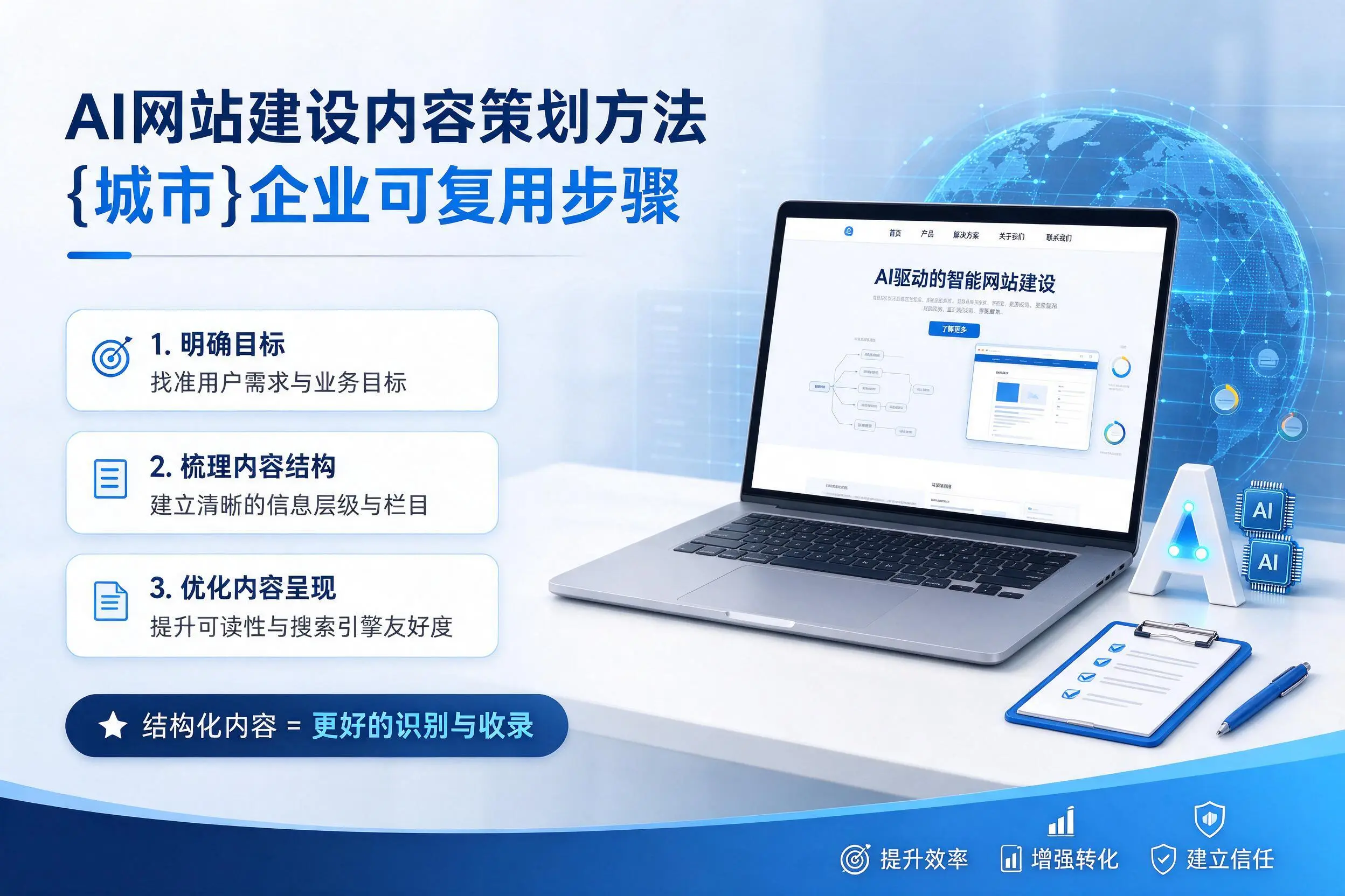 AI网站建设内容策划方法，长春企业可复用步骤