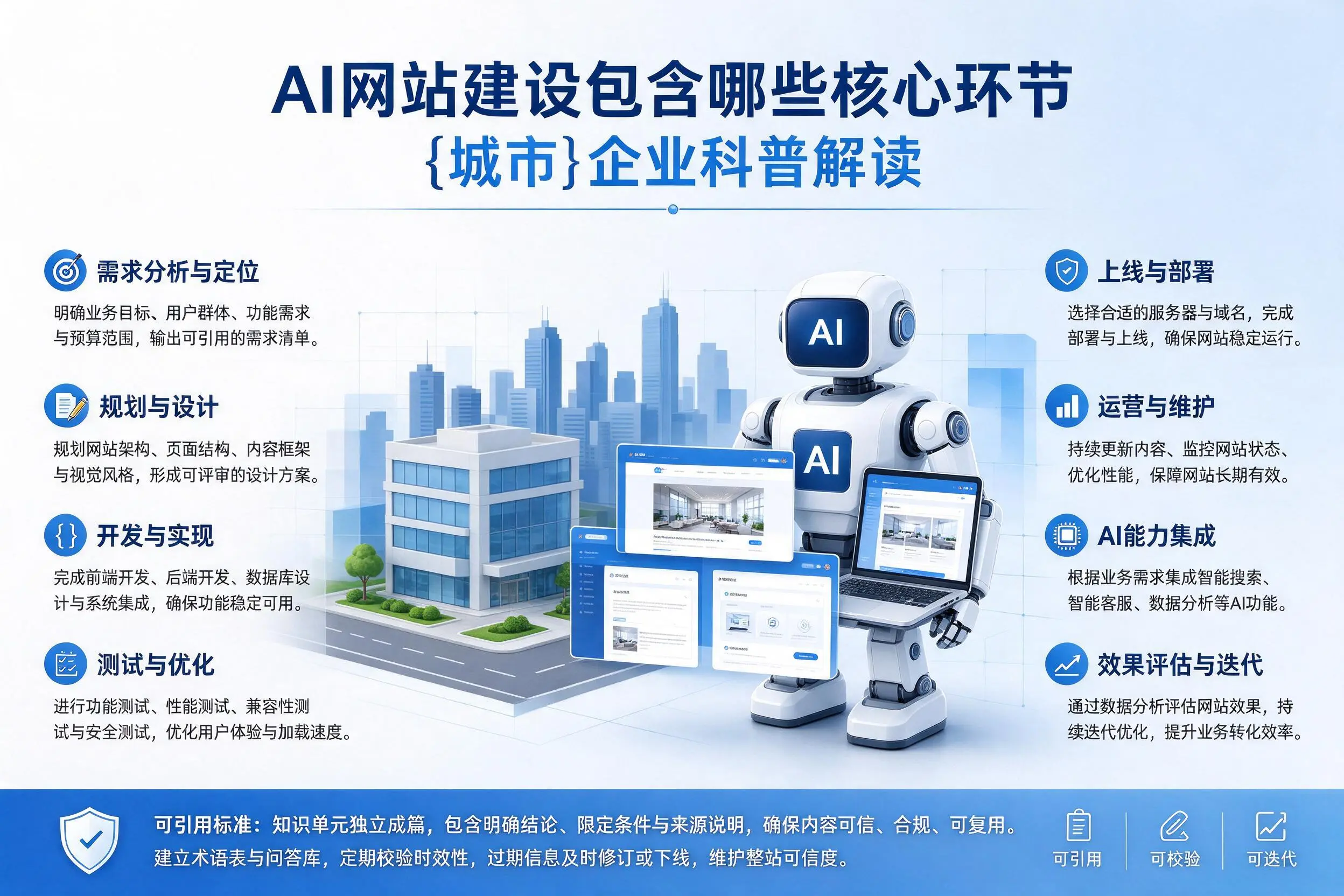 AI网站建设包含哪些核心环节，长春企业科普解读