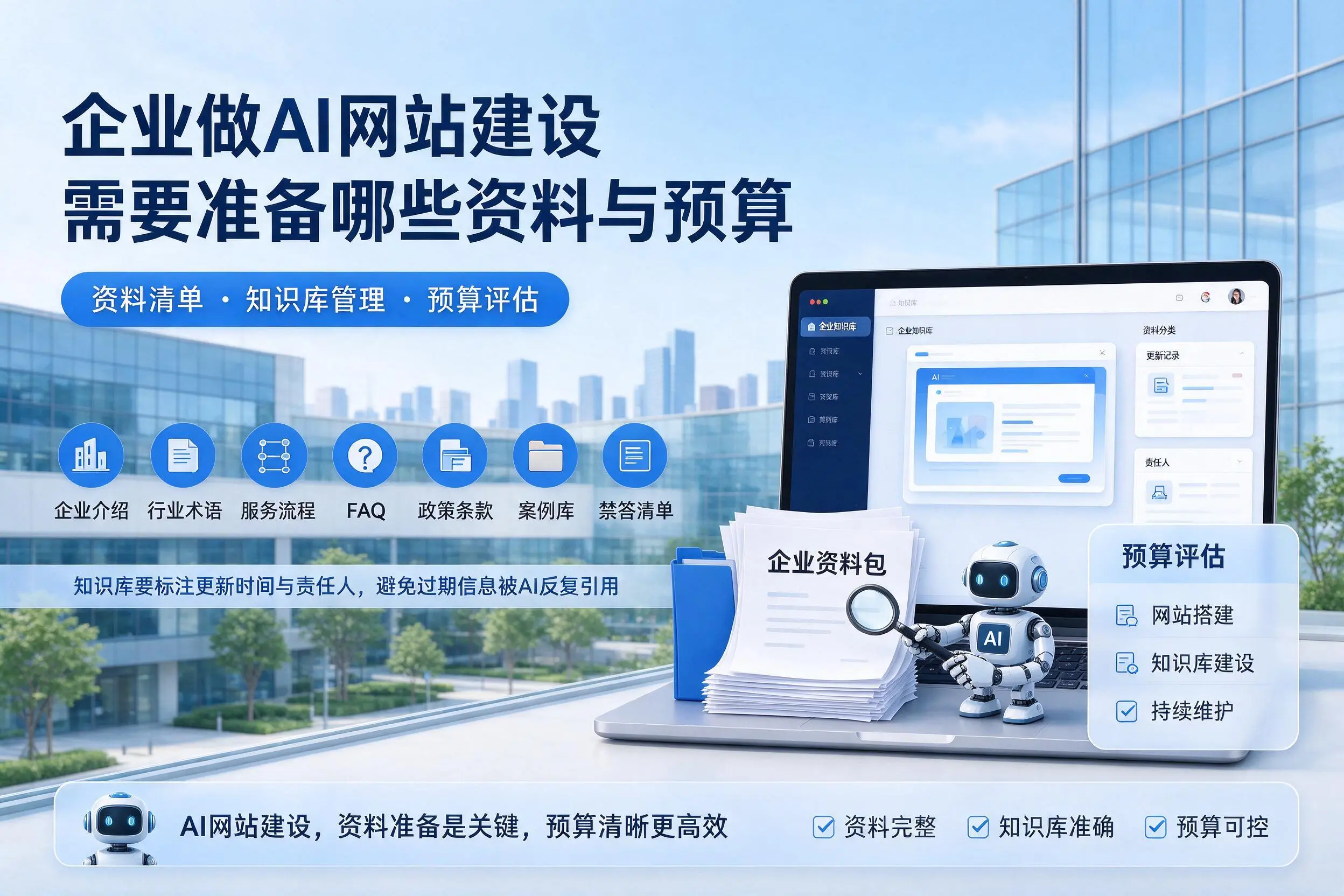 长春企业做AI网站建设需要准备哪些资料与预算