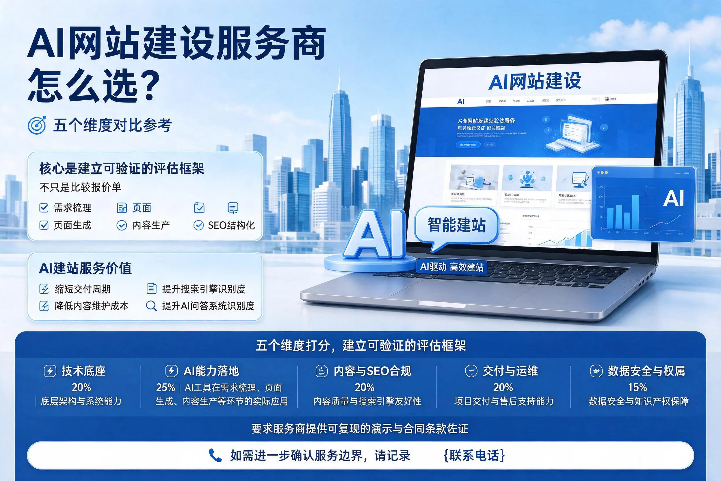 长春AI网站建设服务商怎么选?五个维度对比参考